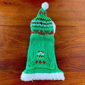 Green Winter Pet Sweater